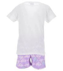 E plus M Dívčí pyžamo Ledové království Smiley - Bílé 104-128