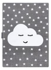 Dywany Łuszczów Dětský kusový koberec Petit Cloud stars grey 120x170