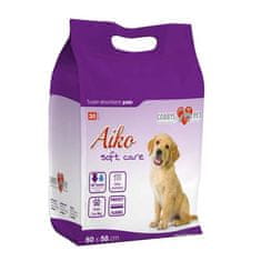 AIKO SOFT CARE 60x58cm 30ks pleny pro psy + dárek AIKO Soft Care Sensitive 16x20cm 20ks vlhčené utěrky