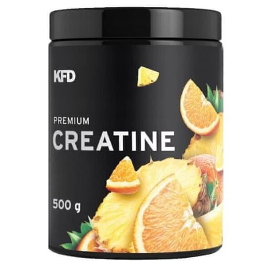 KFD NUTRITION Premium Creatine 500 g s příchutí ananasu a pomeranče