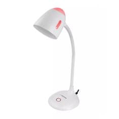 Northix Esperanza - Stolní lampa s ohebným ramenem - bílá/růžová 