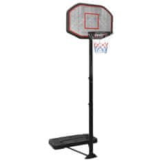 Vidaxl Basketbalový koš černý 258–363 cm polyethylen