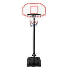 Vidaxl Basketbalový koš bílý 237–307 cm polyethylen