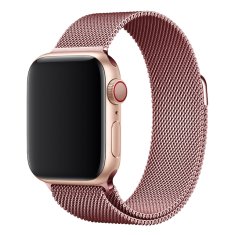 Kovový řemínek pro Apple Watch 42/44/45mm, růžová