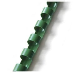 EUROSUPPLIES Plastový hřbet kroužkový 12,5mm zelený - 34 balení