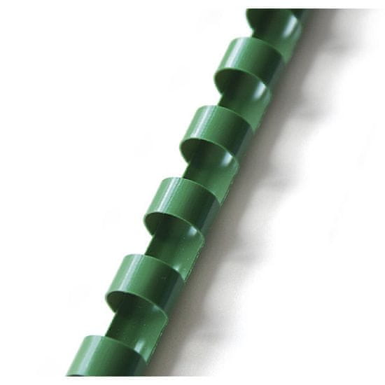 EUROSUPPLIES Plastový hřbet kroužkový 6mm zelený - 50 balení