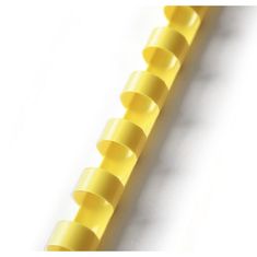 EUROSUPPLIES Plastový hřbet kroužkový 12,5mm žlutý - 34 balení