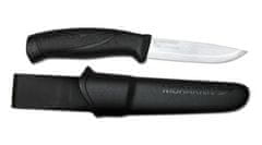 Morakniv 12141 Companion Black vnější nůž 10,4 cm, černá, plast, guma, plastové pouzdro