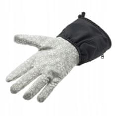 Glovii Vyhřívané rukavice GEGXL, velikost L-XL, černé a šedé s hvězdičkami
