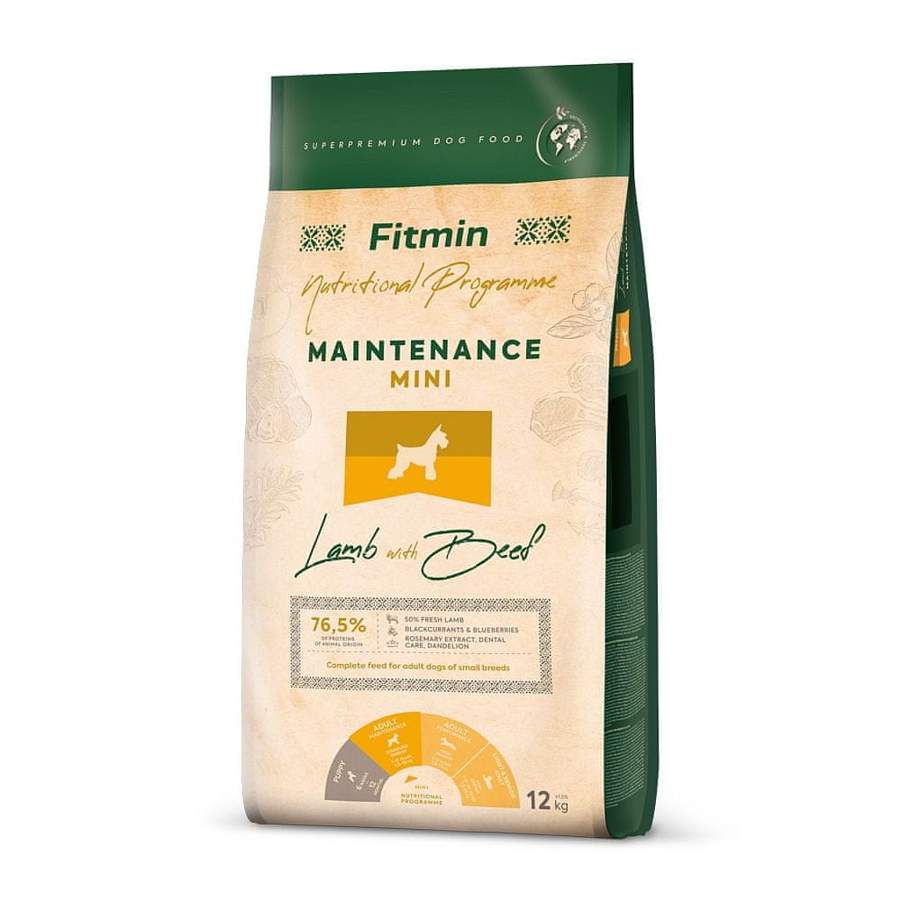 Levně Fitmin Dog mini maintenance lamb&beef - 12 kg