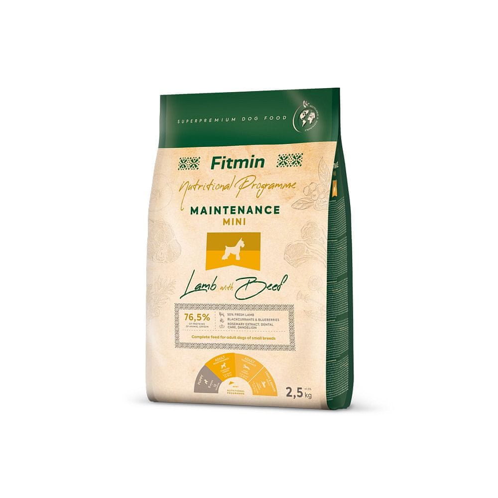 Levně Fitmin Dog mini maintenance lamb&beef - 2,5 kg