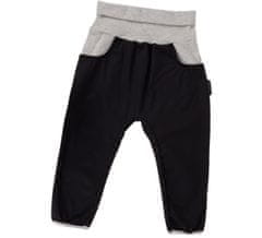 ROCKINO Dětské softshellové kalhoty vel. 68,74,80 vzor 8353 - černošedé, velikost 80