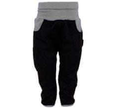 ROCKINO Dětské softshellové kalhoty vel. 68,74,80 vzor 8353 - černošedé, velikost 80