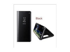 Bomba Zrcadlový silikonový otevírací obal pro Samsung - černý Model: Galaxy A13 5G
