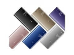 Bomba Zrcadlový silikonový otevírací obal pro Samsung - růžový Model: Galaxy S10