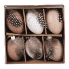 ATAN Vajíčka plastová v krabičce(6 kusů) VEL7002 BR