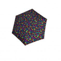 Knirps US.050 CREATE BLACK s UV - lehký plochý dámský skládací deštník
