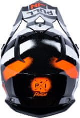 Pull-in přilba TRASH 23 černo-oranžovo-bílá XS