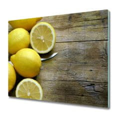 tulup.cz Skleněné deska do kuchyně Citrony na dřevo 2x30x52 cm