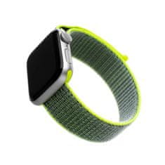 FIXED Nylonový řemínek FIXED Nylon Strap pro Apple Watch 38/40/41mm, tmavě limetkový