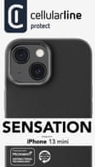 CellularLine Ochranný silikonový kryt Cellularline Sensation pro Apple iPhone 13 Mini, černý