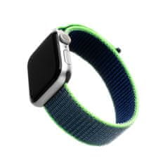 FIXED Nylonový řemínek FIXED Nylon Strap pro Apple Watch 38/40/41mm, neonově modrý
