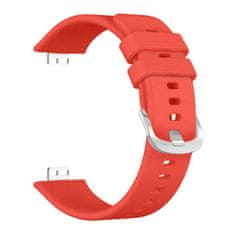 FIXED Silikonový řemínek FIXED Silicone Strap pro Huawei Watch FIT, červený