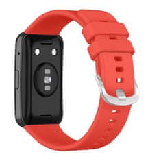 FIXED Silikonový řemínek FIXED Silicone Strap pro Huawei Watch FIT, červený