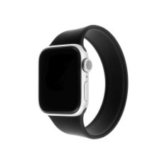 FIXED Elastický silikonový řemínek FIXED Silicone Strap pro Apple Watch 42/44/45/49mm, velikost S, černý