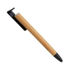 FIXED Propiska 3v1 se stylusem a stojánkem FIXED Pen, antibakteriální povrch, bambusové tělo