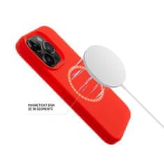 FIXED Zadní kryt FIXED MagFlow s podporou MagSafe pro Apple iPhone 14 Plus, červený