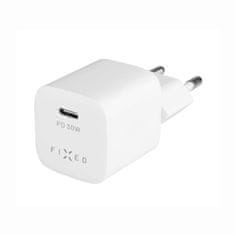 FIXED Síťová nabíječka FIXED Mini s USB-C výstupem a podporou PD, 30W, bílá