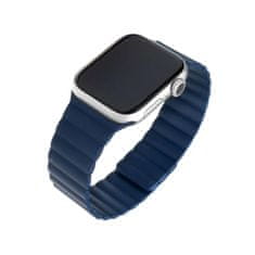 FIXED Silikonový řemínek FIXED Magnetic Strap s magnetickým zapínáním pro Apple Watch 38/40/41mm, modrý