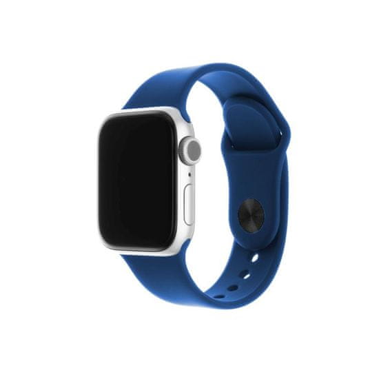 FIXED Set silikonových řemínků FIXED Silicone Strap pro Apple Watch 42/44/45/49mm, královsky modrý