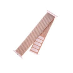 FIXED Nylonový řemínek FIXED Nylon Strap pro Apple Watch 42/44/45/49mm, růžově zlatý