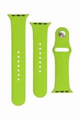 FIXED Set silikonových řemínků FIXED Silicone Strap pro Apple Watch 38/40/41mm, zelený