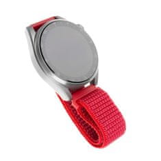 FIXED Nylonový řemínek FIXED Nylon Strap s Quick Release 20mm pro smartwatch, červený