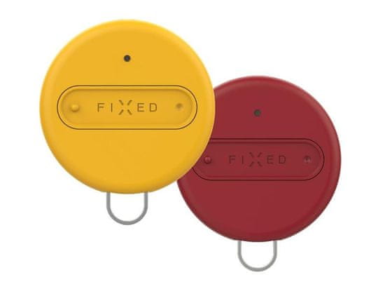 FIXED Smart tracker FIXED Sense, Duo Pack - žlutá + červená