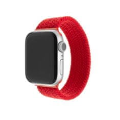 FIXED Elastický nylonový řemínek FIXED Nylon Strap pro Apple Watch 38/40/41mm, velikost XS, červený