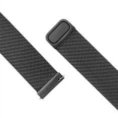FIXED Síťovaný nerezový řemínek FIXED Mesh Strap s Quick Release 20mm pro smartwatch, černý