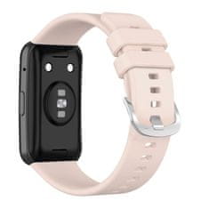FIXED Silikonový řemínek FIXED Silicone Strap pro Huawei Watch FIT, růžový