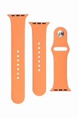 FIXED Set silikonových řemínků FIXED Silicone Strap pro Apple Watch 38/40/41mm, oranžový