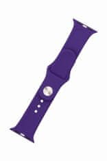 FIXED Set silikonových řemínků FIXED Silicone Strap pro Apple Watch 38/40/41mm, tmavě fialový