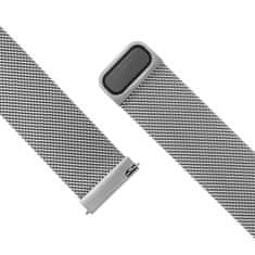FIXED Síťovaný nerezový řemínek FIXED Mesh Strap s Quick Release 20mm pro smartwatch, stříbrný