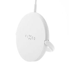 FIXED Stolní nabíječka FIXED MagPad s podporou uchycení MagSafe, 15W, bílá