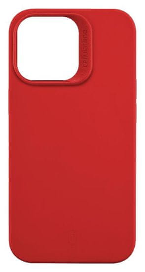 CellularLine Ochranný silikonový kryt Cellularline Sensation pro Apple iPhone 14 PRO, červený