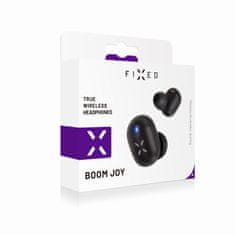 FIXED Bezdrátová TWS sluchátka FIXED Boom Joy, černá