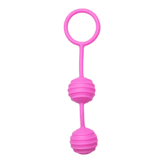 Easytoys Venušiny kuličky Horizontal Ribbed Geisha Balls - Pink