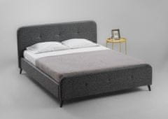 CASARREDO Čalouněná postel 160x200 BRIANO šedá