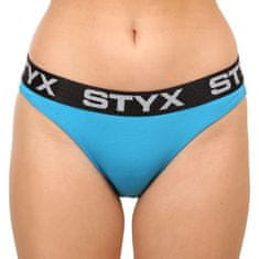 Styx Dámské kalhotky sportovní guma modré (IK1169) - velikost L